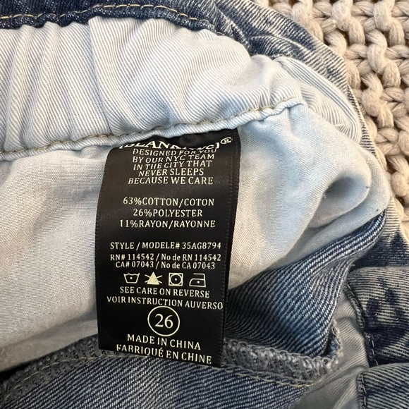 NWT Blank NYC Denim Acid Wash Paper Bag Shorts - Picture 9 of 12